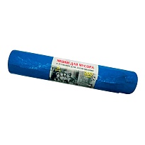 Мешки для мусора 200 л, с завязками, синие, в рулоне 5 шт., ПВД, 45 мкм, 1100х850 мм, Концепция Быта Vitalux, 604934 в Электростали