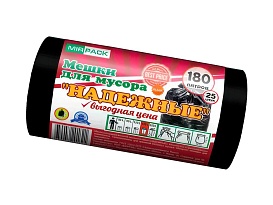 Мешки для мусора 180 л, ароматизированные, черные, в рулоне 25 шт., ПВД, 35 мкм, 1100х930 мм, НАДЕЖНЫЕ, 1802550 в Электростали