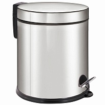 Ведро-контейнер для мусора урна с педалью LAIMA Classic Plus, 5 л, зеркальное в Электростали
