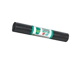Мешки для мусора 160 л, черные, в рулоне 10 шт., ПВД, 25 мкм, 1100х800 мм, GRIFON, 101-031 в Электростали