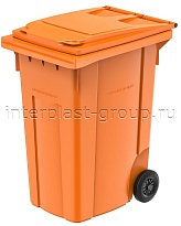 Мусорный контейнер 360 л оранжевый 360 оранжевый в Электростали