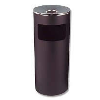 Урна металлическая с пепельницей, Титан, 29 л, черная, оцинкованная сталь в Электростали