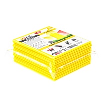 Мешки для мусора 160 л, желтые, в пачке 10 шт., ПВД, 40 мкм, 900х1100 мм, i-Bag в Электростали
